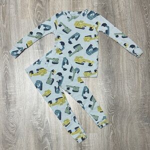 Carter's Construction Pajama Set - Blue and Yellow